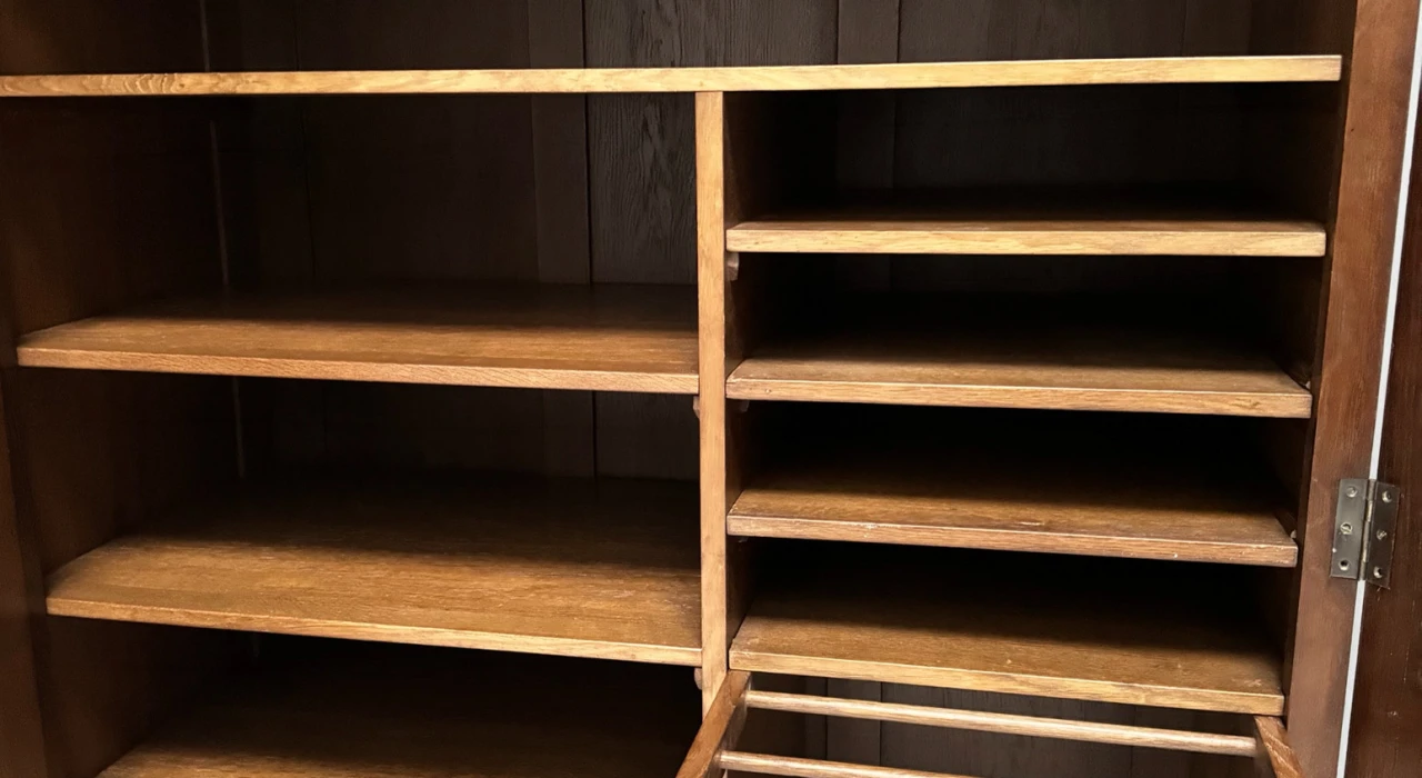 Art Deco Amsterdamse School Armoire by Willem Penaat for Metz & Co. Amsterdam